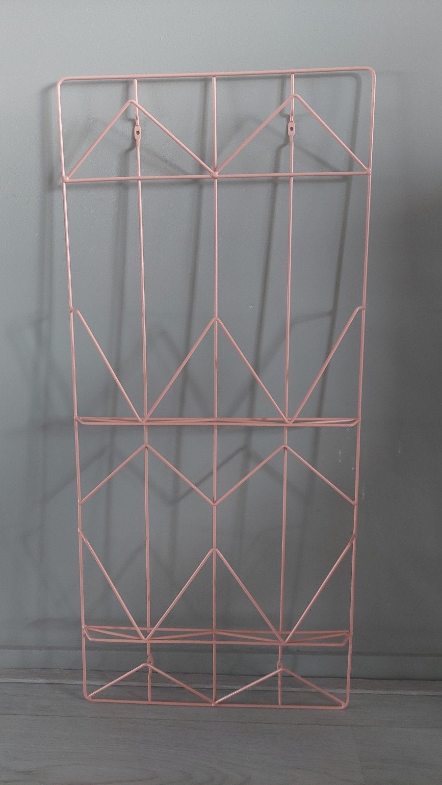 Roze metalen wandrek,  kaartenrek, ikea, Ophalen of Verzenden, Zo goed als nieuw