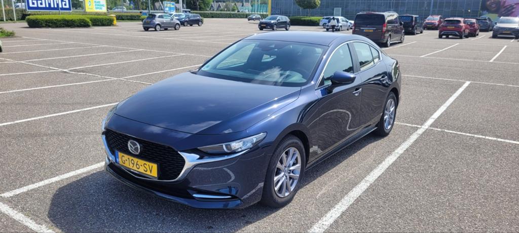 Mazda 3 Skyactiv-x 180pk 2019 Blauw, Auto's, Voorwielaandrijving, 1998 cc, 1295 kg, 4 cilinders