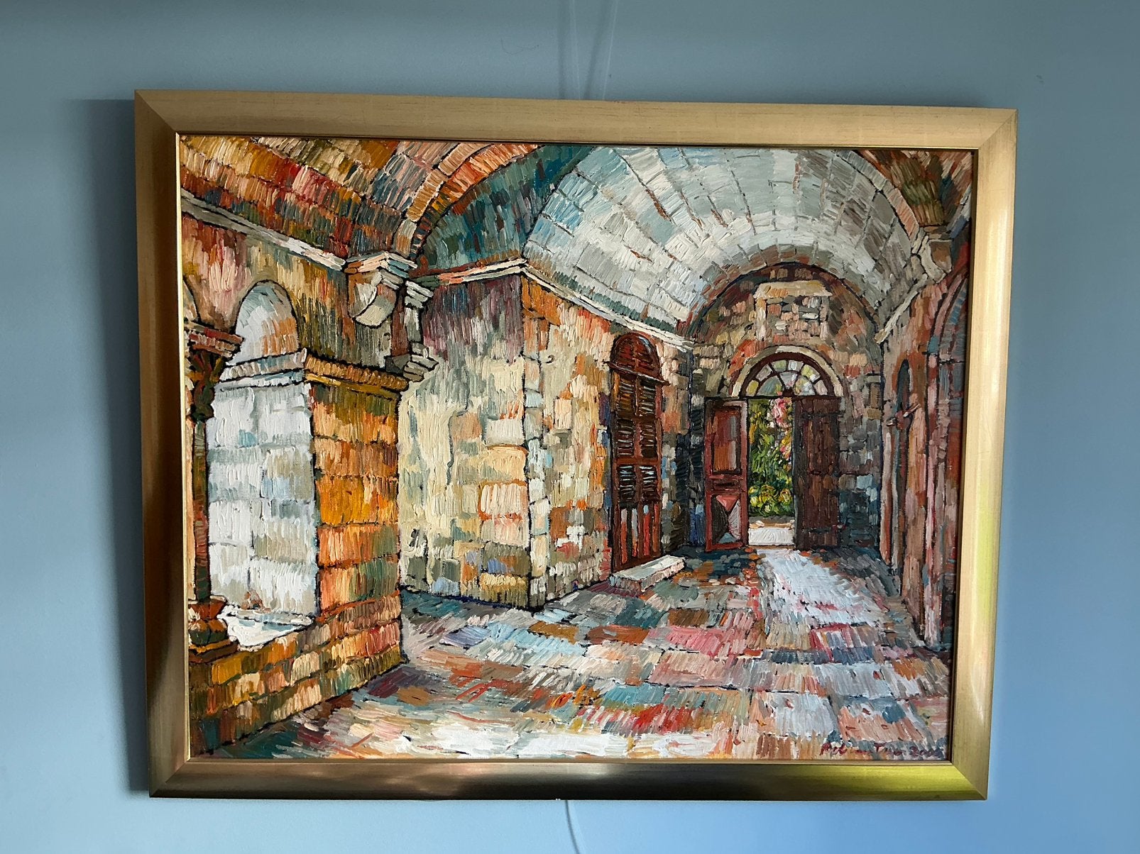 Olieverf schilderij Rob van Trier St Remy ,vincent van gogh, Ophalen
