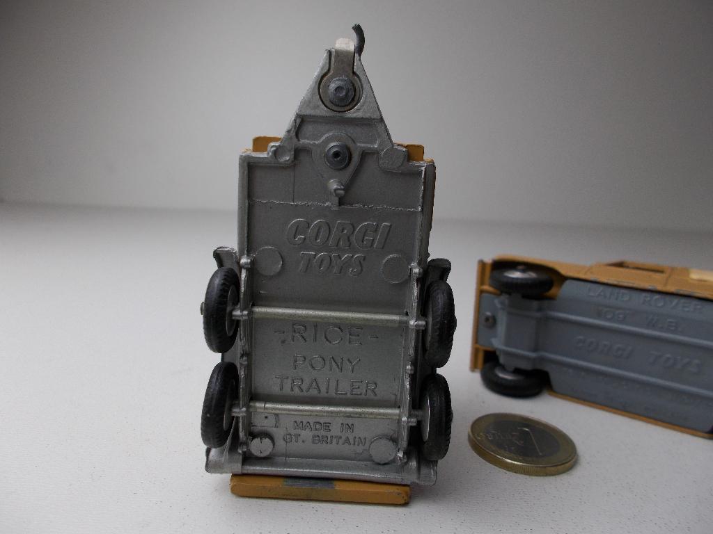 1958 Corgi GIFTSET 2. LAND ROVER + RICE PONY TRAILER I.g.st!, Ophalen of Verzenden, Zo goed als nieuw, Auto, Corgi