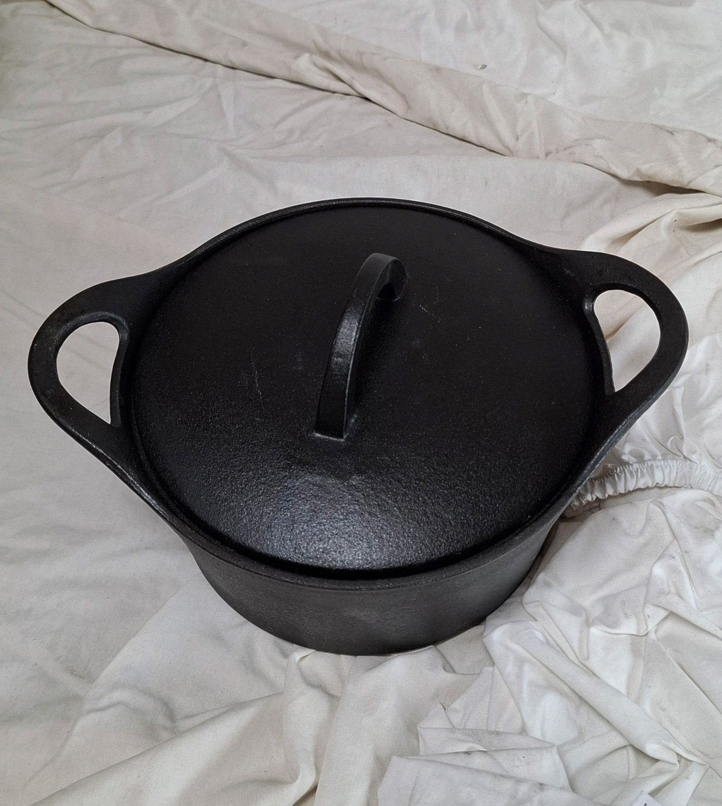 Hackman 20 cm Dutch Oven - Goede Staat, Ophalen of Verzenden, Gietijzer, Koekenpan of Braadpan, Keramische plaat