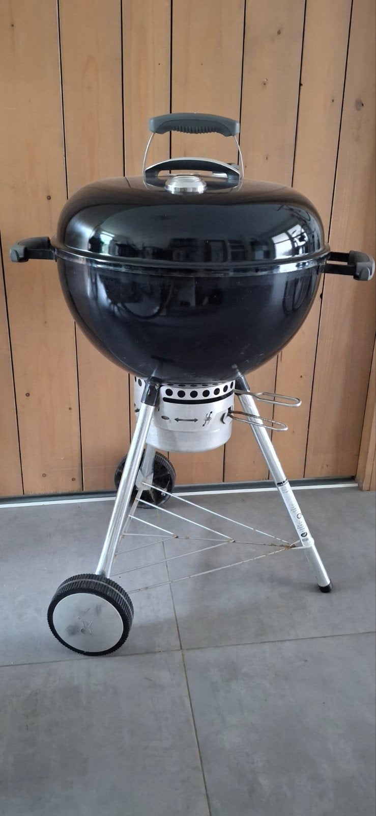 Weber original kettle premium barbecue 47 cm met thermometer, Ophalen, Gebruikt, Weber
