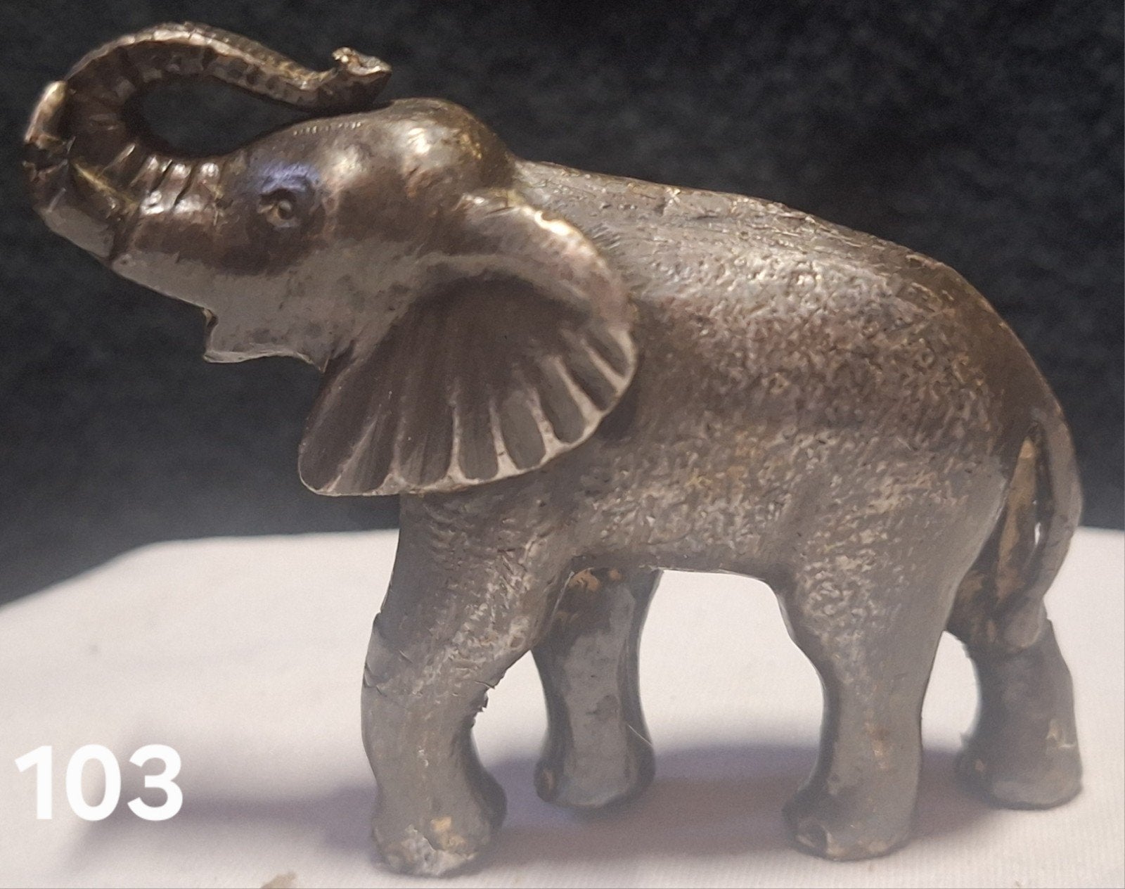 Vintage metalen olifant beeldje, Ophalen of Verzenden