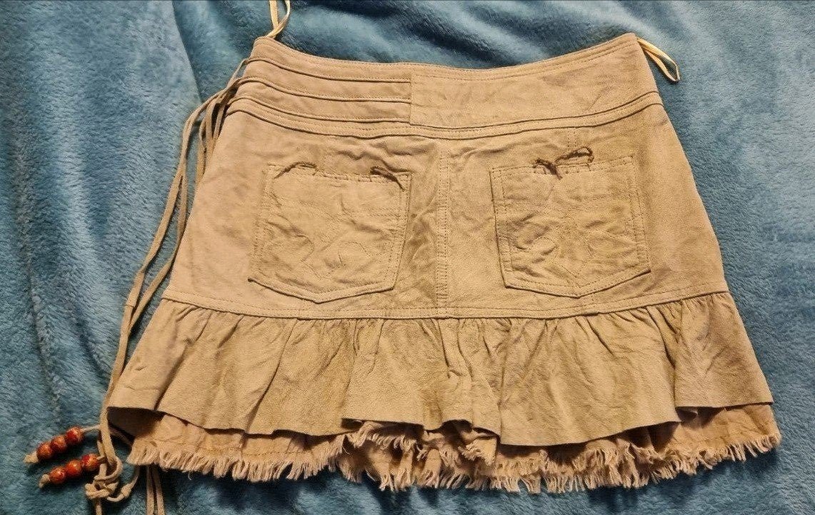Minirok met franjes - Maat XS, Ophalen of Verzenden, Maat 34 (XS) of kleiner, Gedragen, Boven de knie
