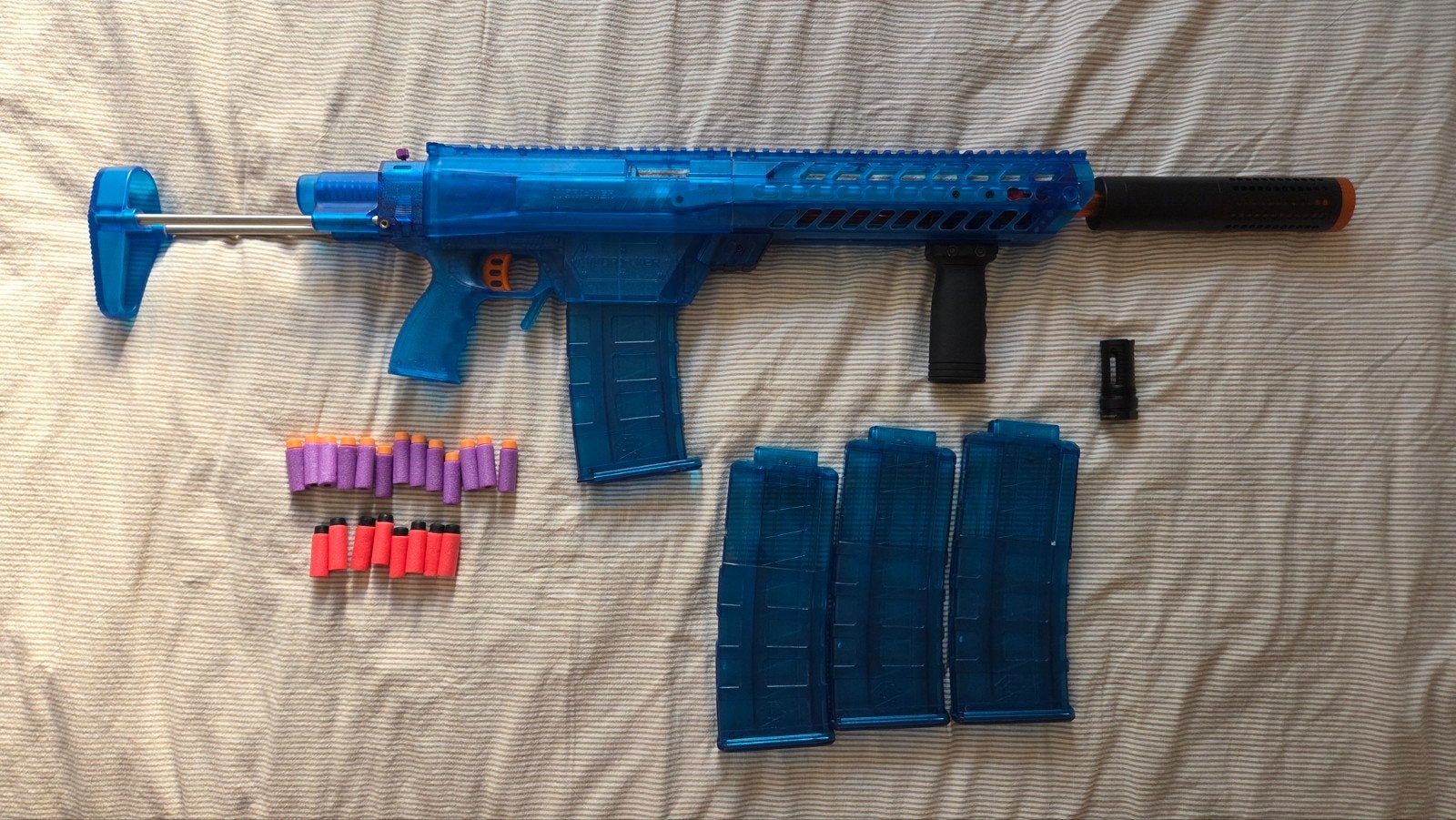 Nerf Worker Prophecy blaster geweer met tas, Ophalen of Verzenden, Zo goed als nieuw