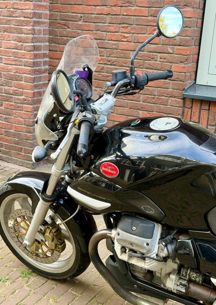 Moto Guzzi Breva 750 | 2006 | 47.600 km | Zwart | Touring, Motoren, 750 cc, Cardan-aandrijving, 2 cilinders, Motorrijbewijs A