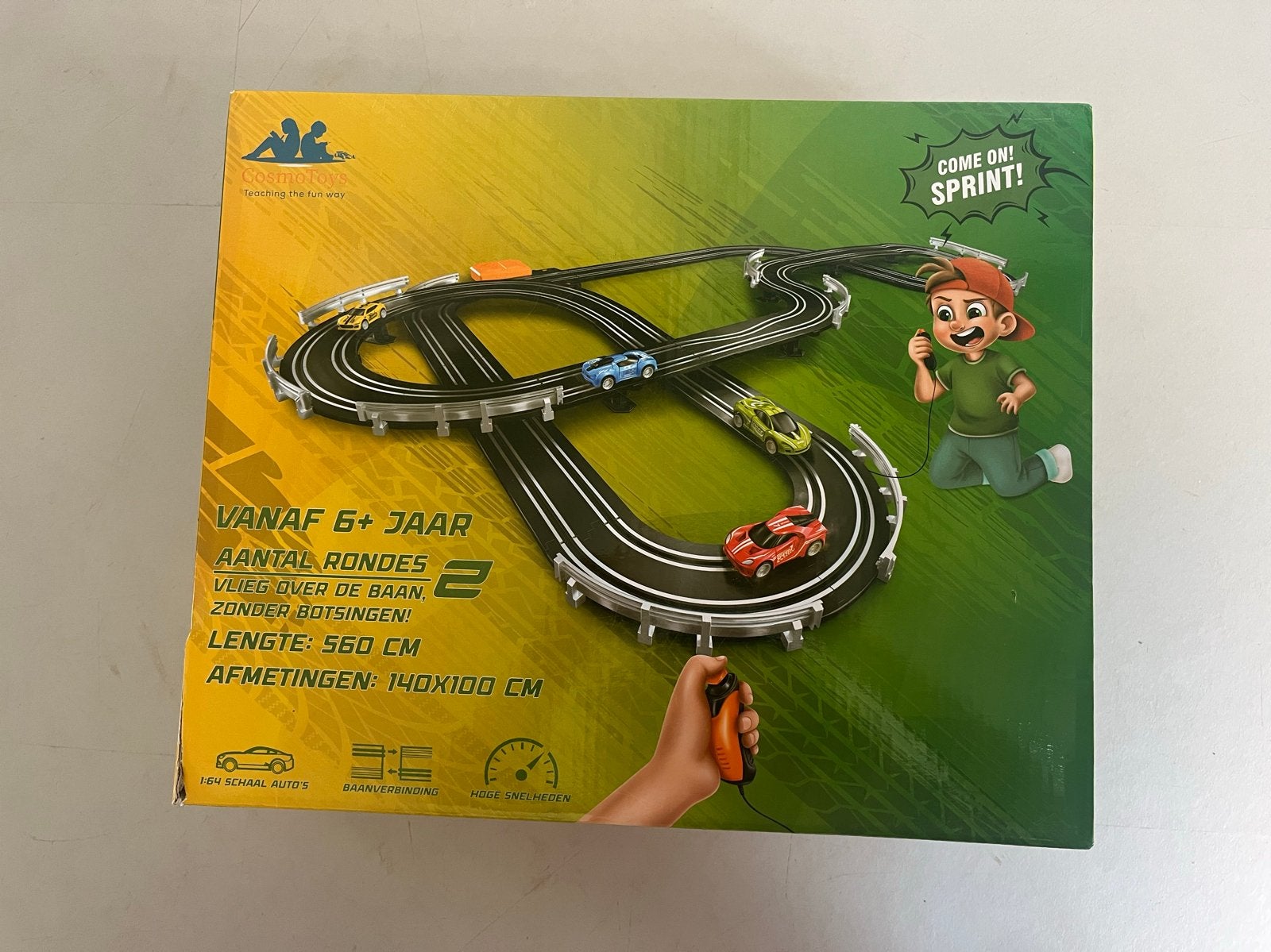 Cosmotoys Racebaan (4+ jaar), Overige merken, Racebaan, Ophalen of Verzenden, Zo goed als nieuw