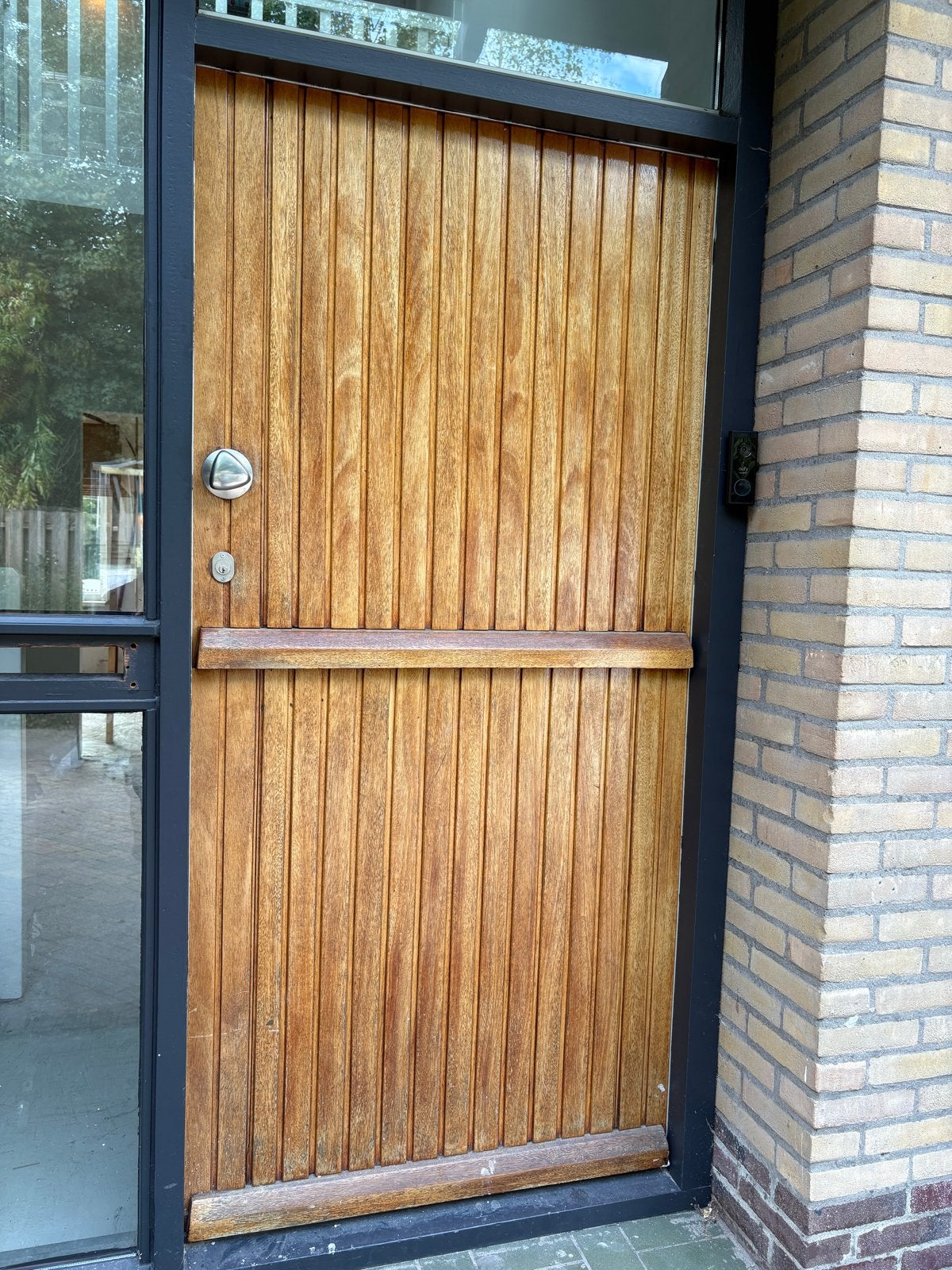 Hardhouten voordeur, Ophalen, Gebruikt, 80 tot 100 cm, Buitendeur