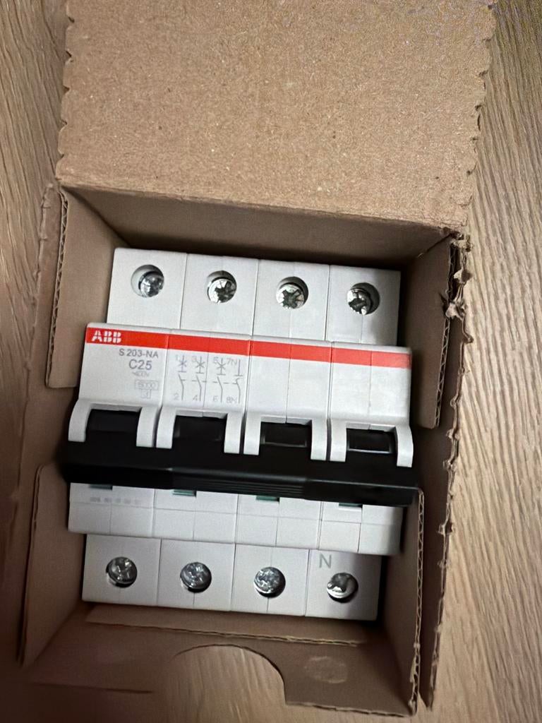 ABB S203-NA C25 automaat, Ophalen of Verzenden, Nieuw, Schakelaar