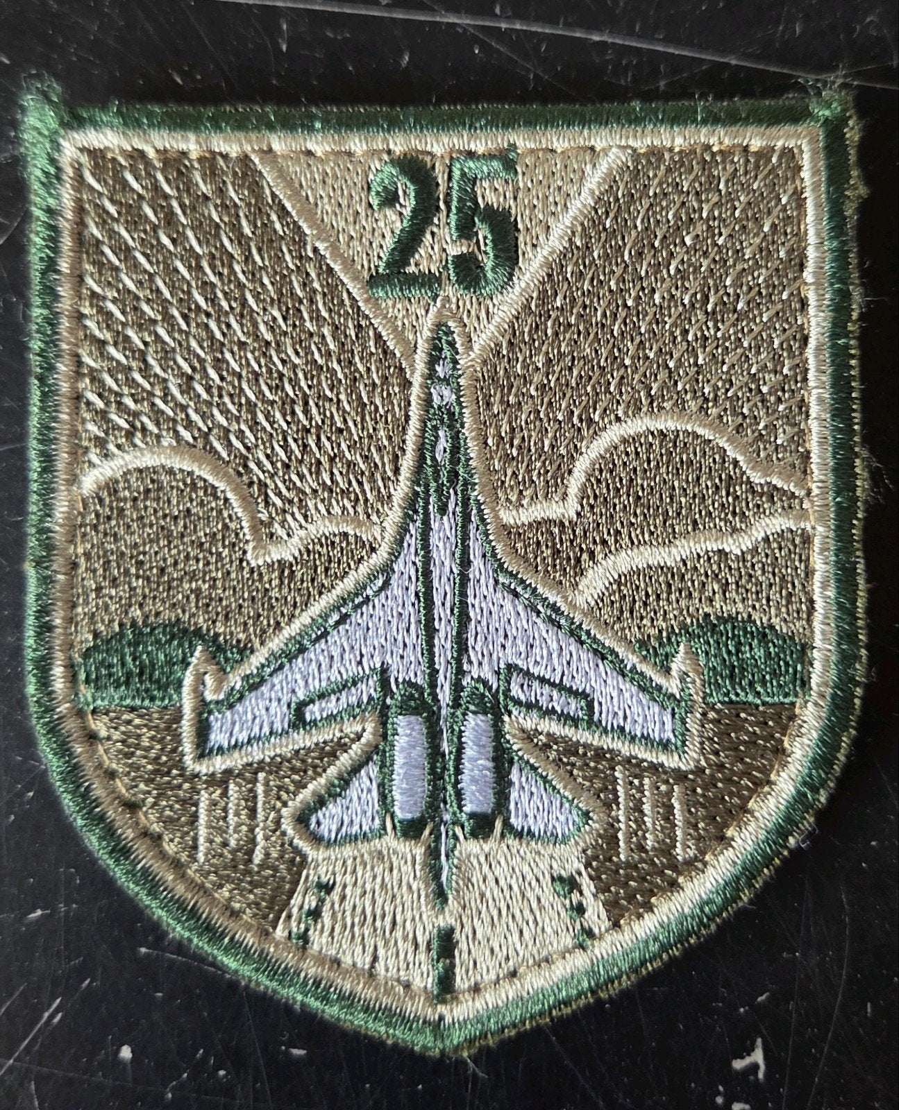 Oekraïnse luchtmacht patch Su-27, Ophalen of Verzenden, Zo goed als nieuw, Patch, Badge of Embleem