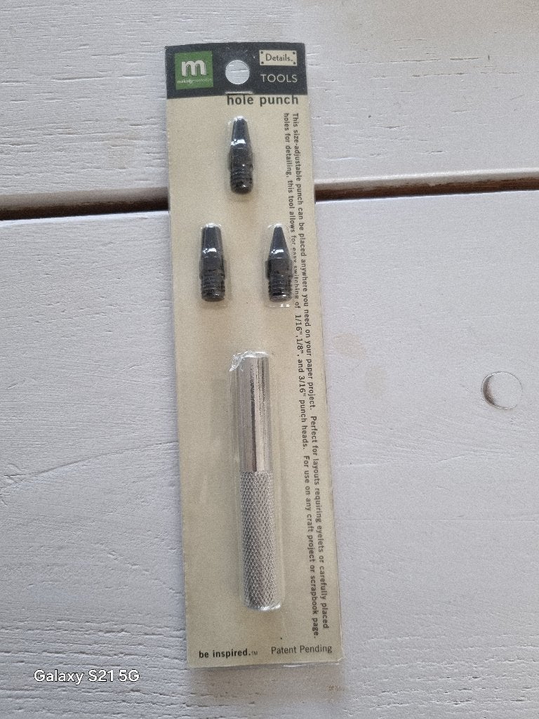 3 Holpijpen en hole punch tool, Ophalen of Verzenden, Nieuw, Overige typen