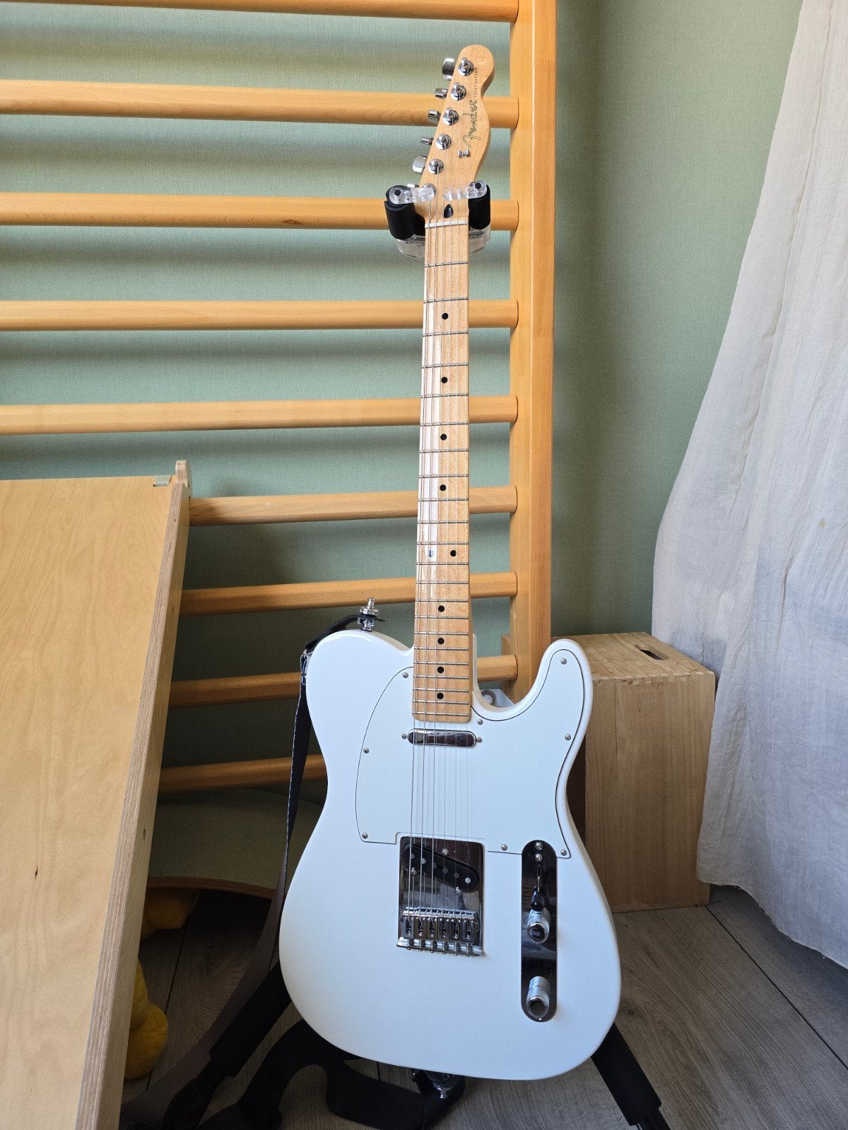 Fender Player Telecaster Polar White met upgrades, Muziek en Instrumenten, Ophalen, Zo goed als nieuw, Solid body, Fender