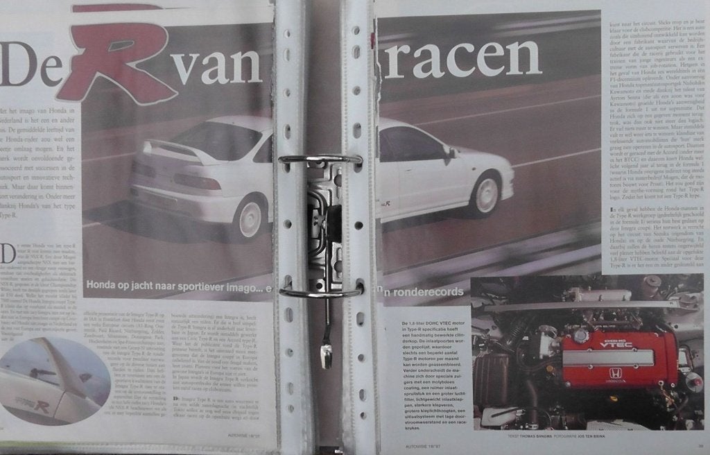 Honda Integra type R DC2 ? eerst 9x autotest lezen, Ophalen, Gelezen, Honda