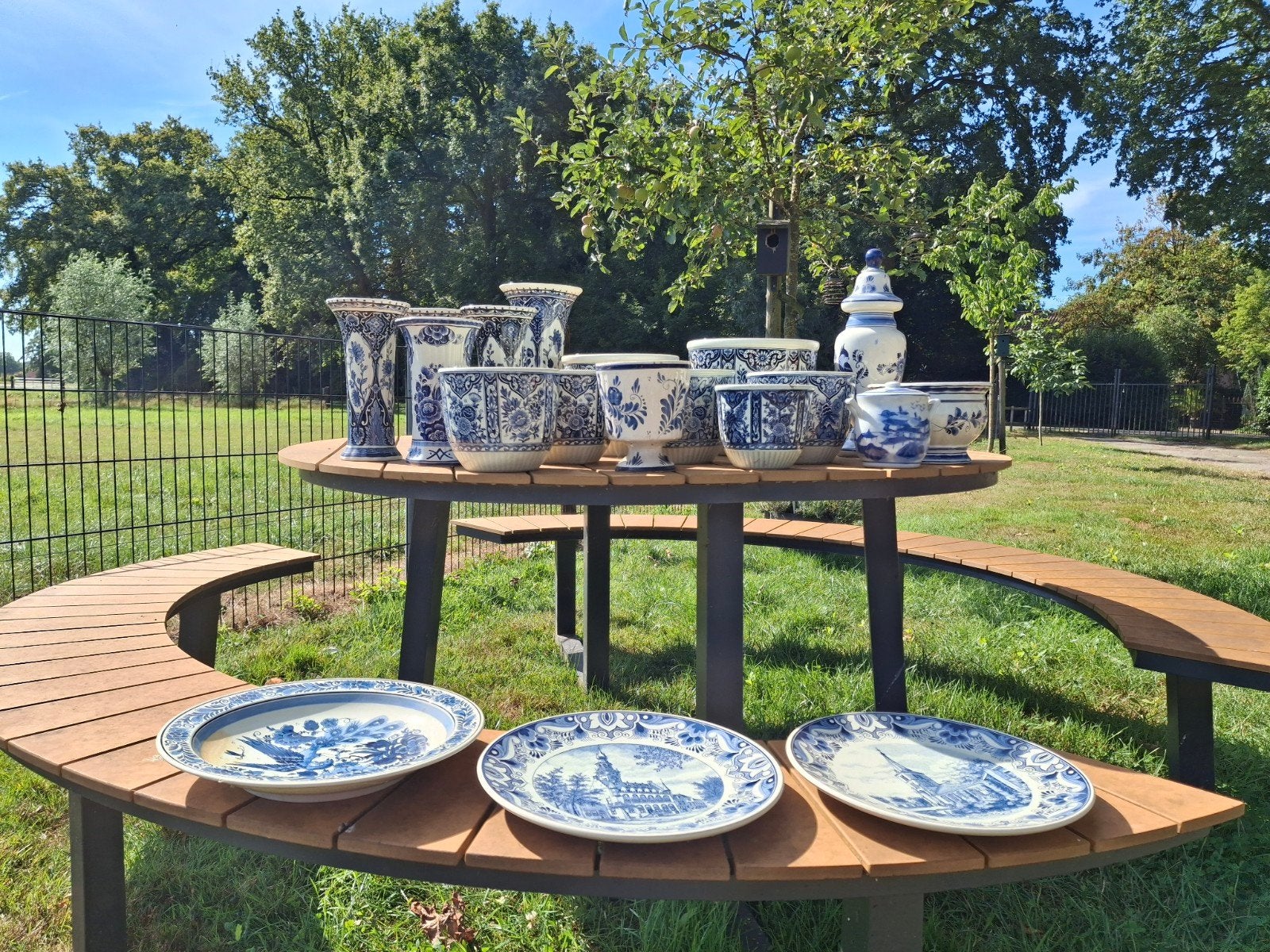 Grote collectie Delfts blauw aardewerk, Antiek en Kunst, Antiek | Vazen, Ophalen