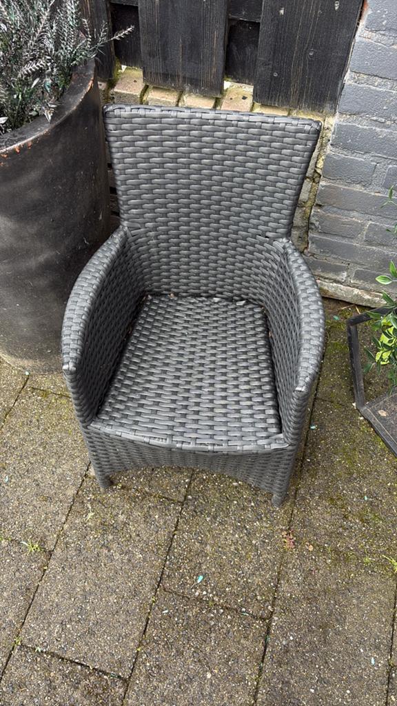 Kinder tuinstoel met kussen, Tuin en Terras, Tuinstoelen, Ophalen, Zo goed als nieuw, Kunststof