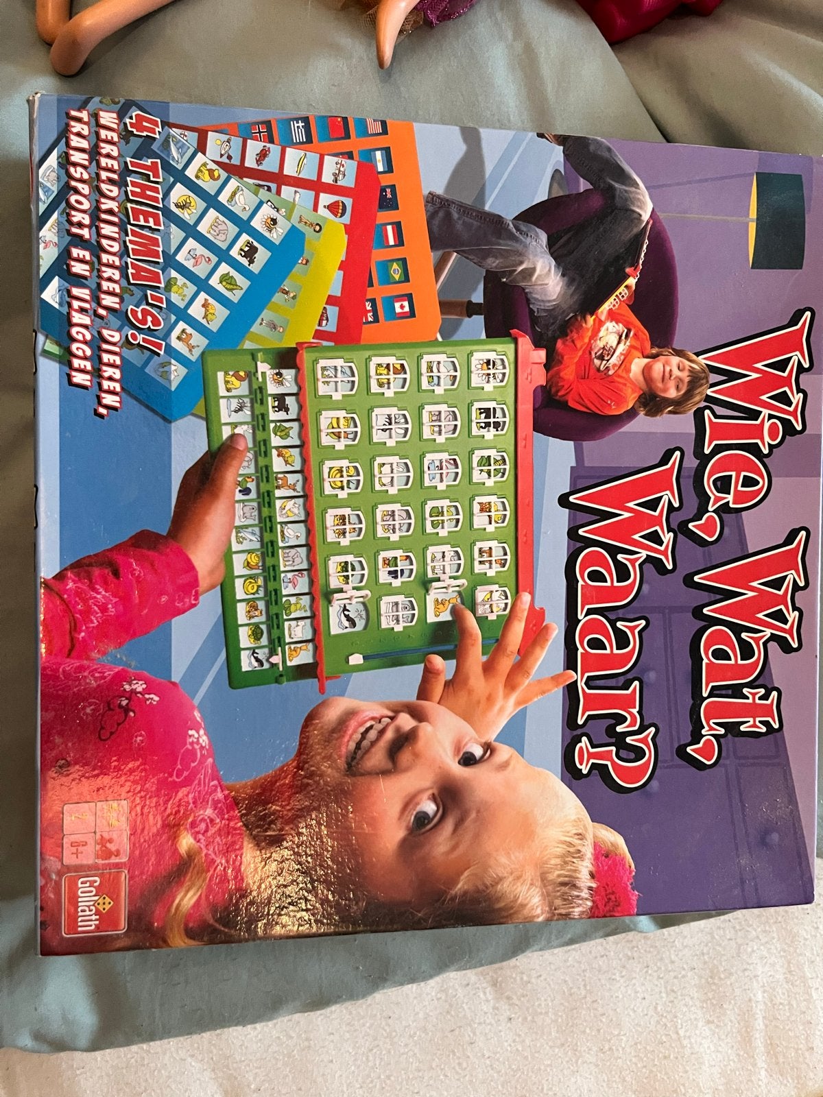 Wie, Wat, Waar? Bordspel van Goliath - 4 Thema's!, Hobby en Vrije tijd, Gezelschapsspellen | Bordspellen, Ophalen, Gebruikt