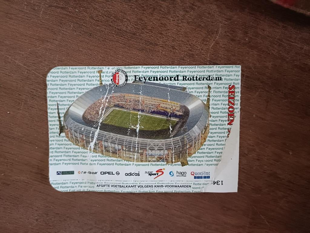 Oude tickets Feyenoord