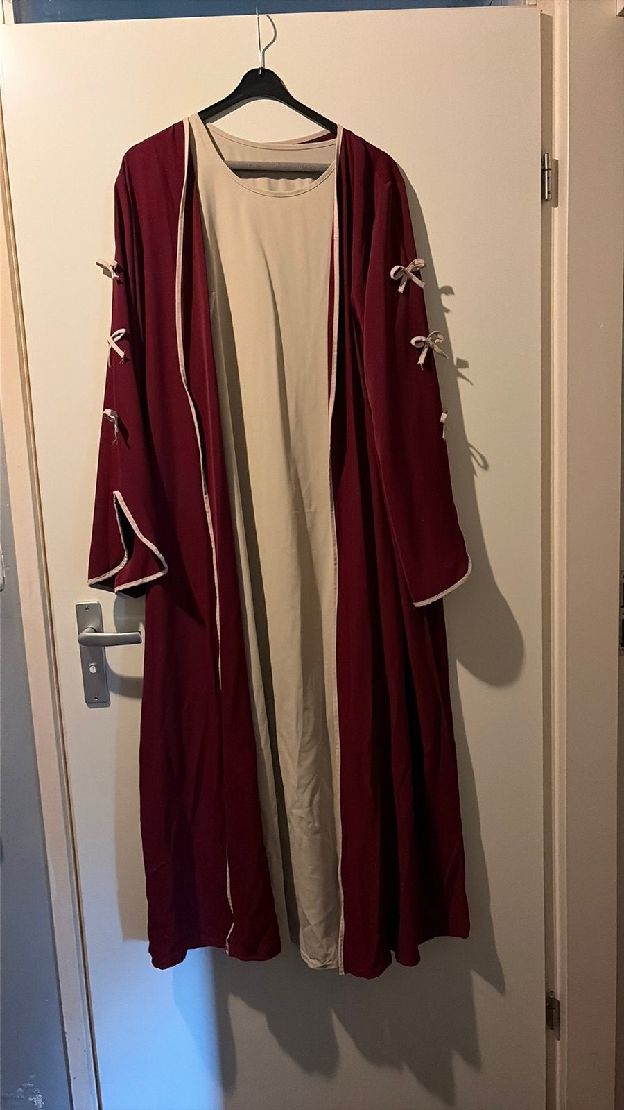 Laatste ‼️ mooie lange 2delige bordeaux jurk te koop nieuw‼️, Ophalen of Verzenden, Nieuw, Overige kleuren, Onder de knie