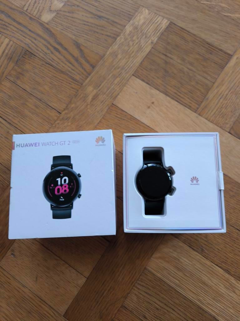 Huawei Watch GT 2 - Zo goed als nieuw, Zwart, Ophalen of Verzenden, Zo goed als nieuw, Waterdicht