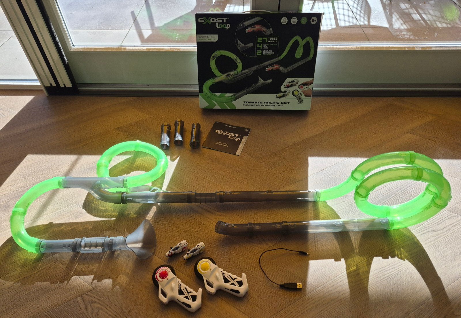 Exost Loop Infinite Racing Set racebaan, Racebaan, Zo goed als nieuw, Elektrisch, Ophalen