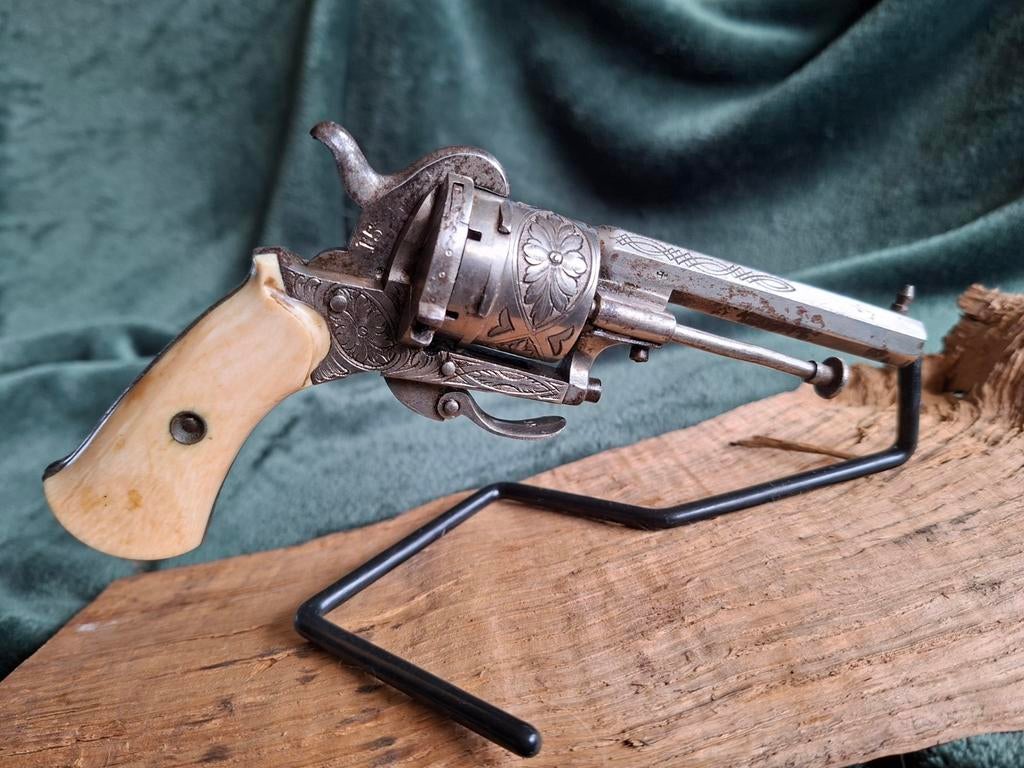 Penvuur revolver vrijgesteld, Antiek en Kunst, Ophalen of Verzenden