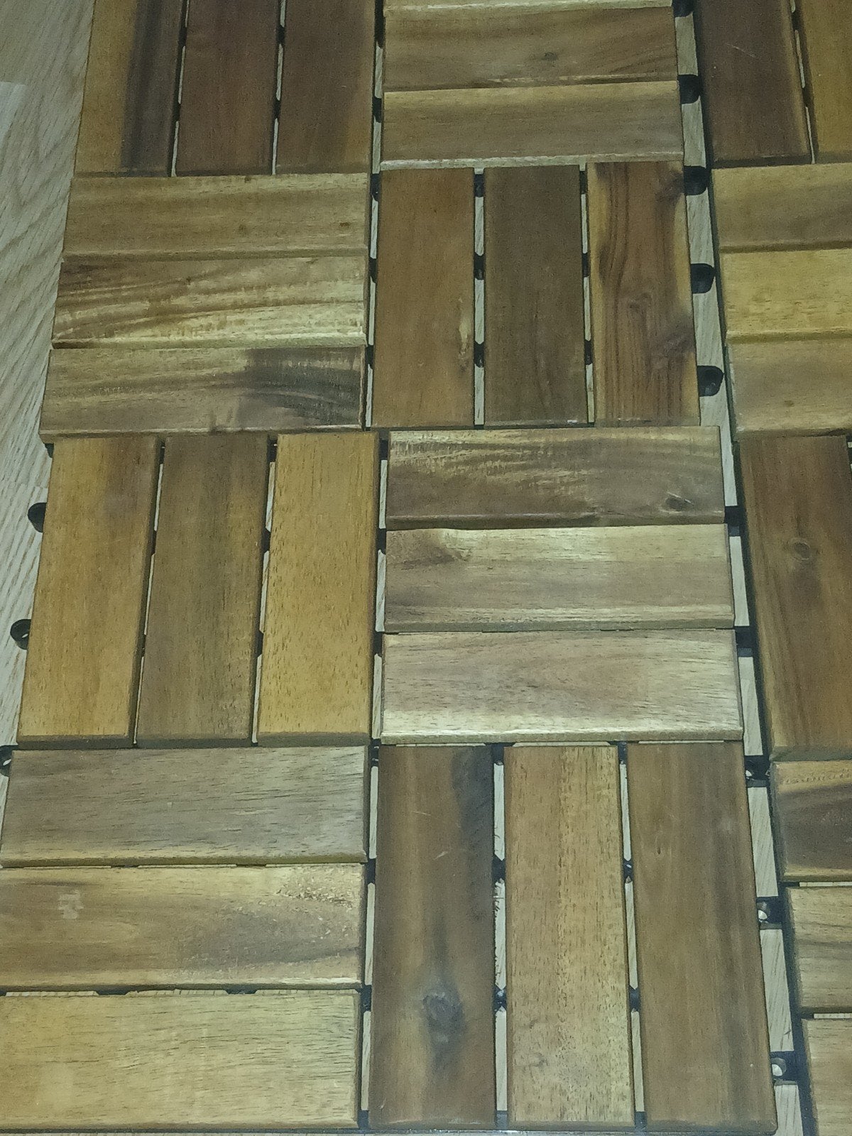 Houten vloertegels voor balkon of planten, Ophalen, Overige materialen, Gebruikt, 20 tot 40 cm