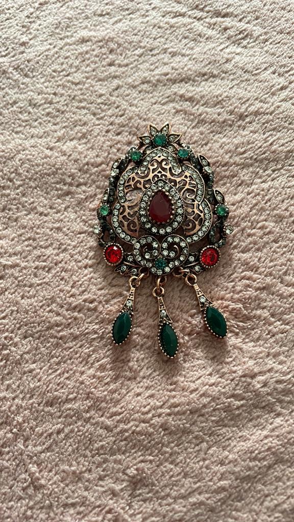Vintage broche, Sieraden, Tassen en Uiterlijk, Broches, Overige materialen, 4 tot 7 cm, Ophalen of Verzenden, Zo goed als nieuw