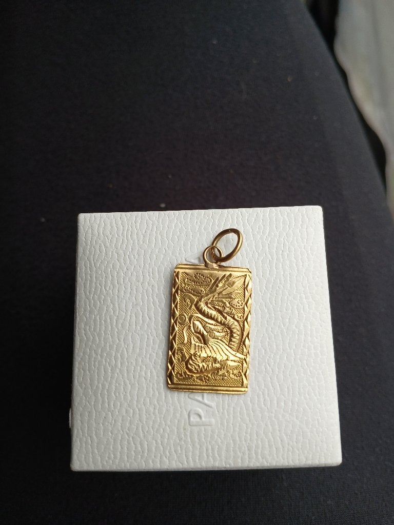 Te koop gouden hanger 18 karaat, Ophalen of Verzenden, Gebruikt, Goud, Goud