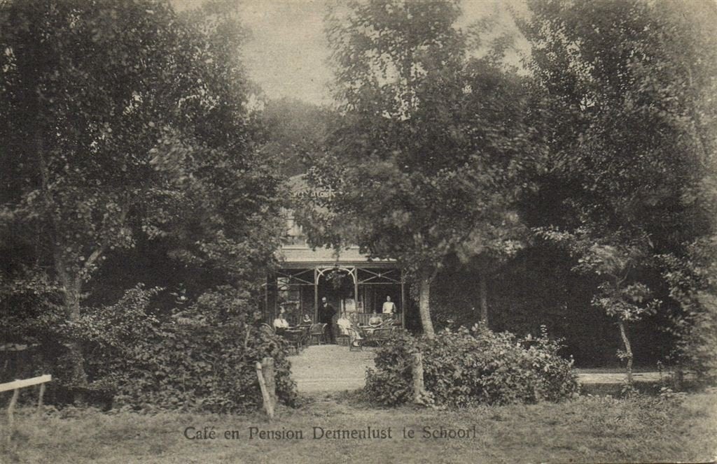 Cafe en Pension Dennenlust te Schoorl - ongelopen, Verzenden, 1920 tot 1940, Ongelopen, Noord-Holland