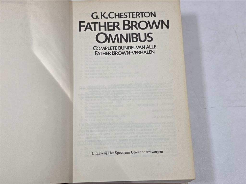 Father Brown Omnibus — Complete Detectiveverhalen Chesterton, Ophalen of Verzenden, Gelezen