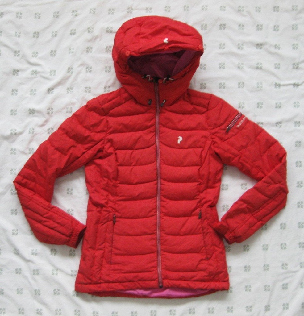 Peak Performance skijas, rood met roze voering, Hipe, maat S, Peak performance, Ophalen of Verzenden, Zo goed als nieuw, Jack