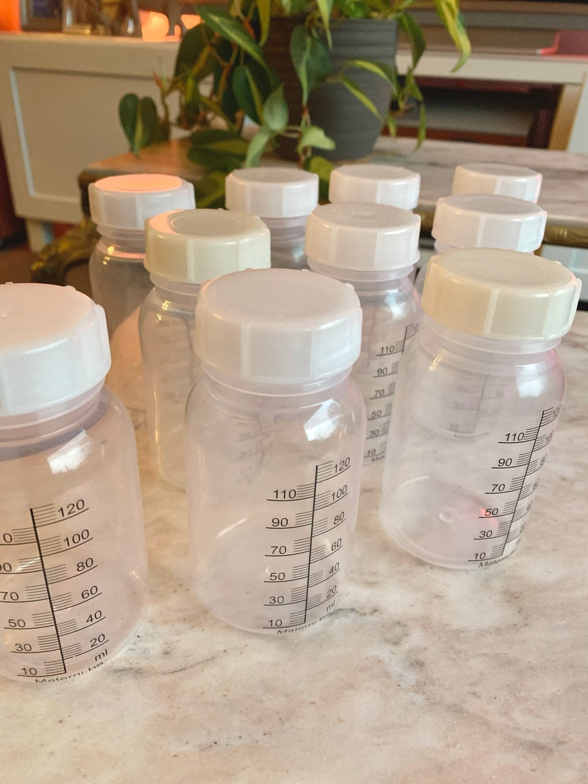 10 Materni moedermelk flesjes 120ml, Kinderen en Baby's, Babyvoeding en Toebehoren, Ophalen of Verzenden, Gebruikt, Overige typen