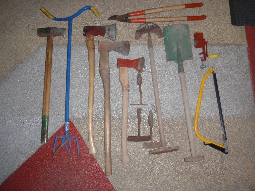 Tuingereedschap divers, Tuin en Terras, Hand-tuingereedschap, Ophalen, Gebruikt, Bijl