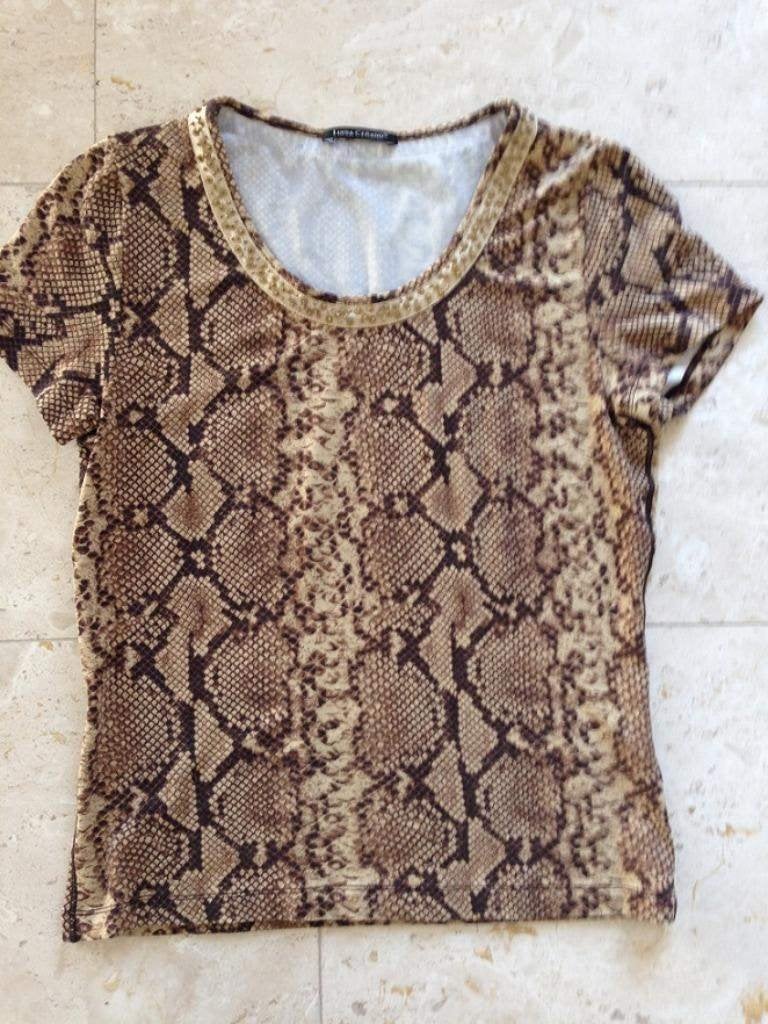 Luisa Cerano: zg.a.n. leuke slangenprint top maat S, Kleding | Dames, Overige kleuren, Verzenden, Zo goed als nieuw, Maat 36 (S)