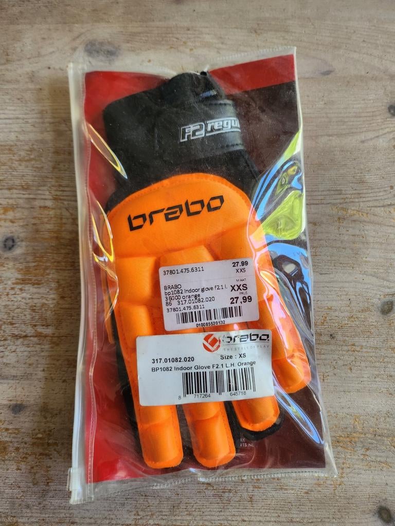 Brabo BP1082 Indoor Handschoen F2.1 LH Oranje XS, Ophalen of Verzenden, Zo goed als nieuw, Overige typen