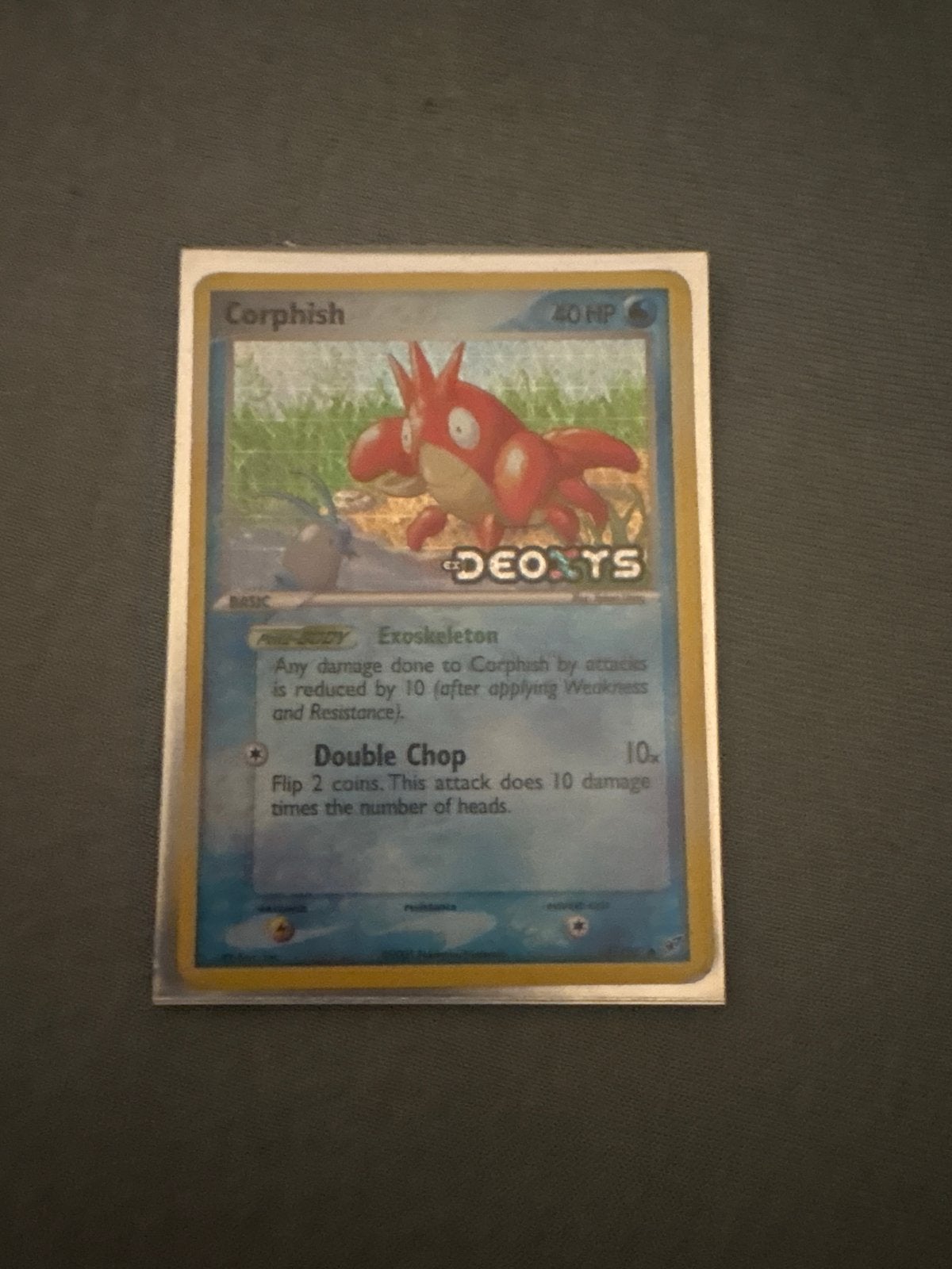 Corphish Pokémon kaart (Deoxys set), Ophalen of Verzenden, Gebruikt, Losse kaart