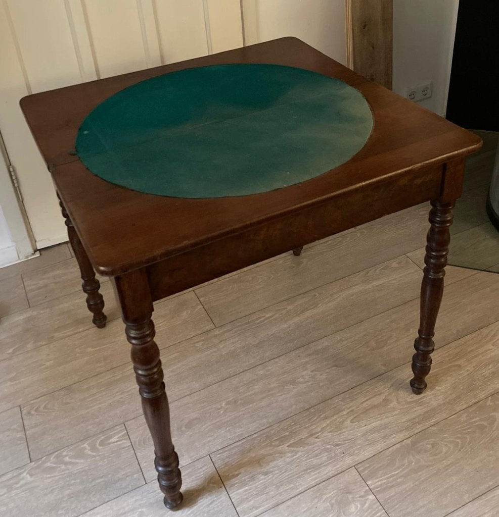 Antieke houten tafel - inklapbaar, Ophalen