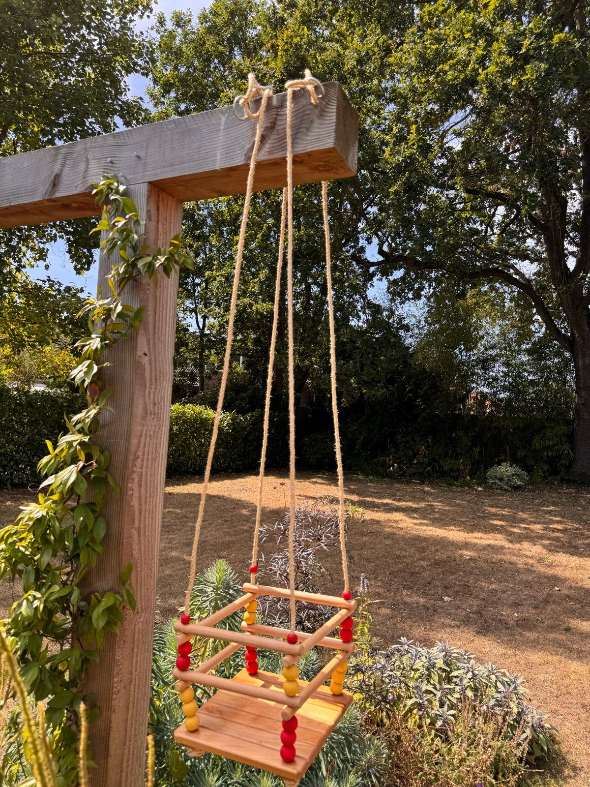 Houten babyschommel voor binnen en buiten, Ophalen, Nieuw, Schommel