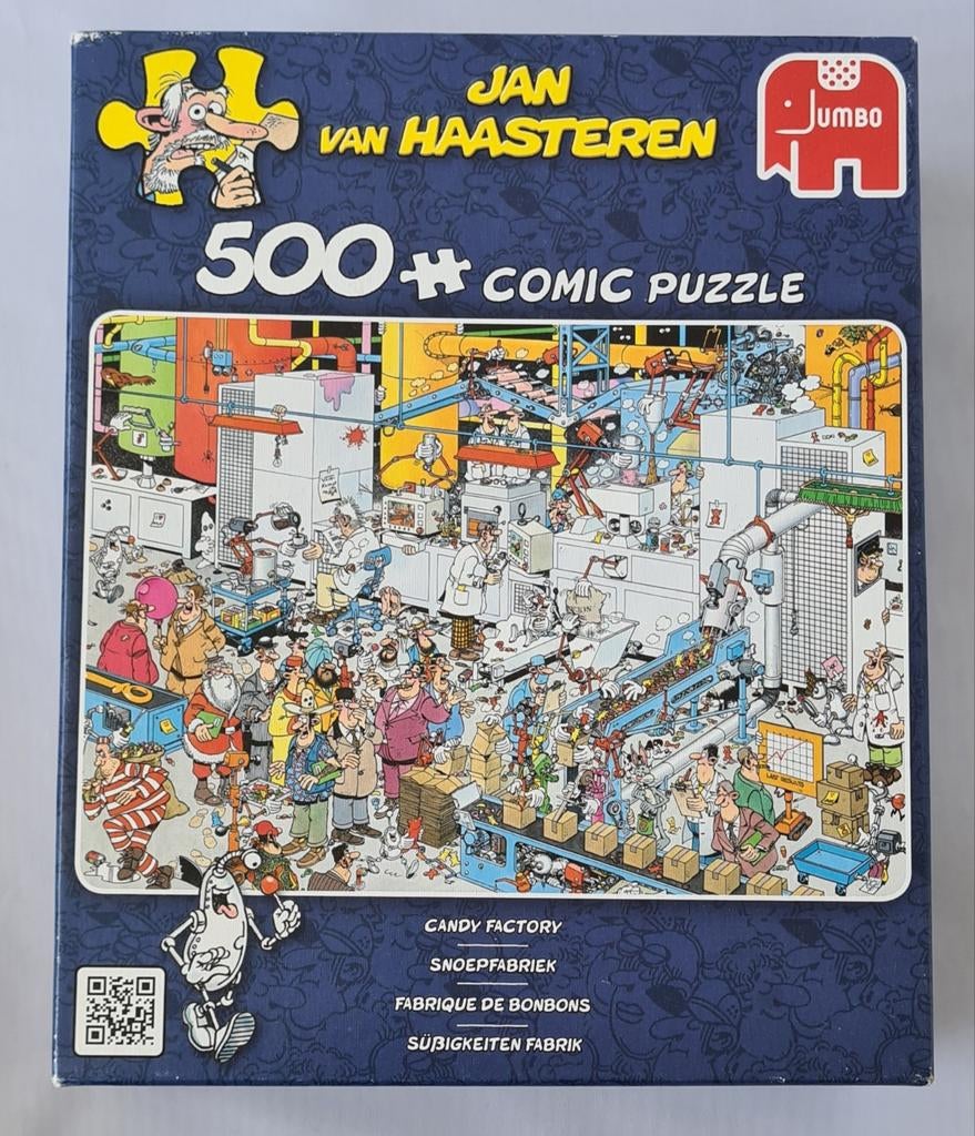Jan van Haasteren Snoepfabriek, Ophalen of Verzenden, 500 t/m 1500 stukjes, Zo goed als nieuw, Legpuzzel