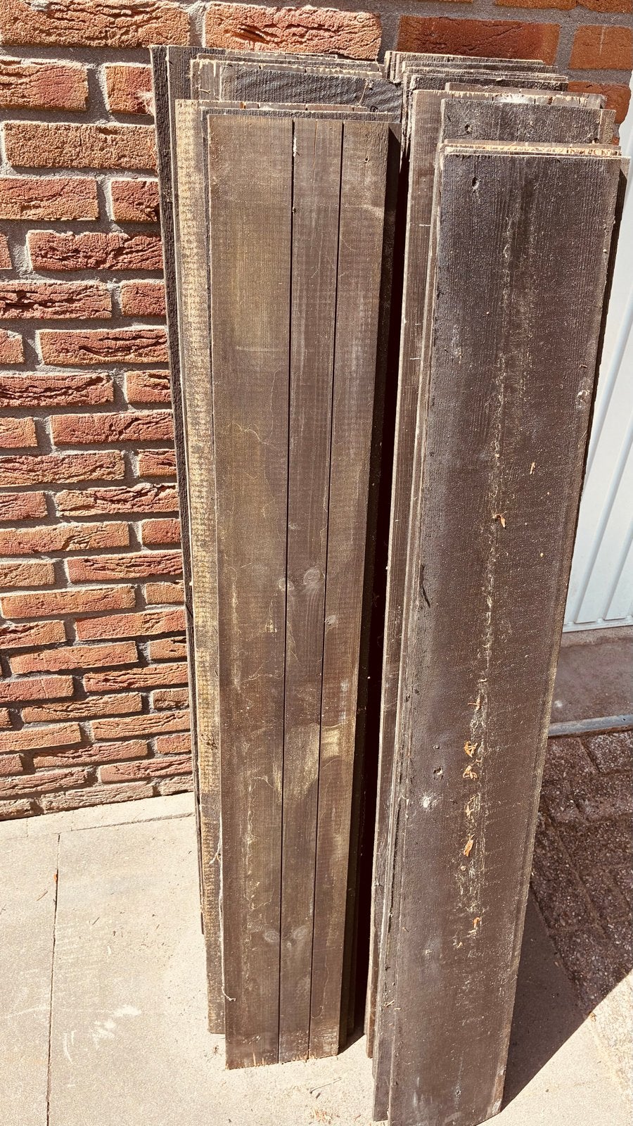 28 rabatdelen van 132 cm lang, Ophalen, Gebruikt, Minder dan 25 mm, Plank