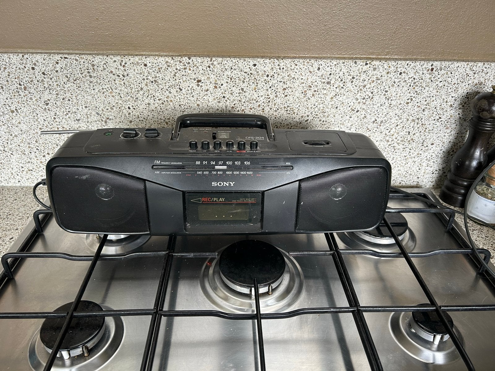 Sony CFS-204 Radio Cassette-Corder - Vintage Boombox, Ophalen of Verzenden, Gebruikt, Radio, Met cd-speler