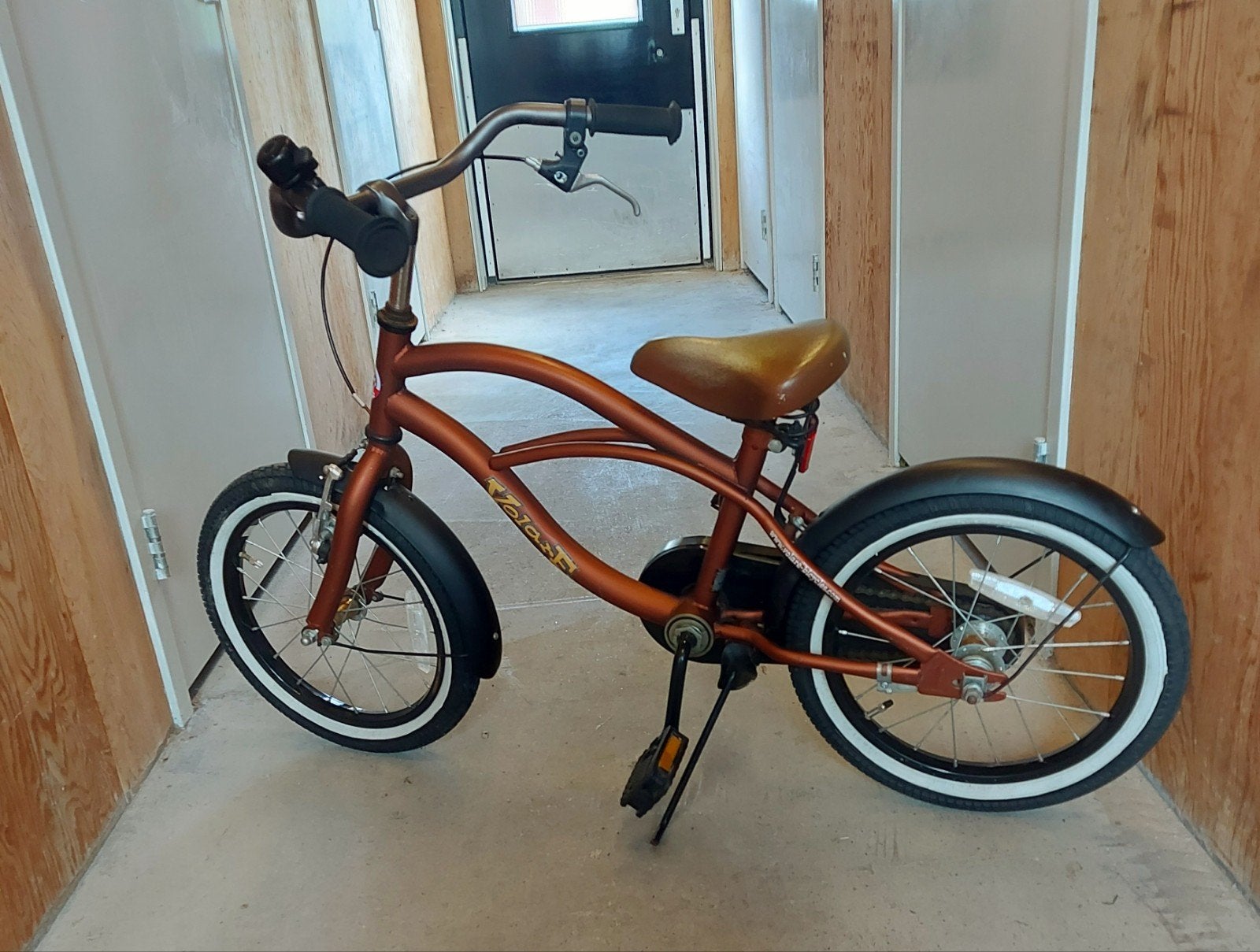 Stoere kinderfiets ,16 inch bruin metallic merk Voltare, Ophalen of Verzenden, Zo goed als nieuw, Minder dan 16 inch
