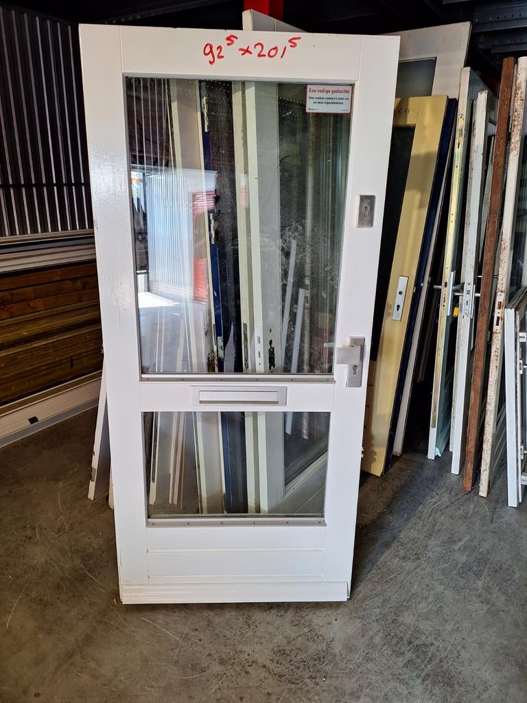 te koop voordeuren, Doe-het-zelf en Verbouw, Deuren en Horren, Gebruikt, Ophalen of Verzenden, Buitendeur, 200 tot 215 cm