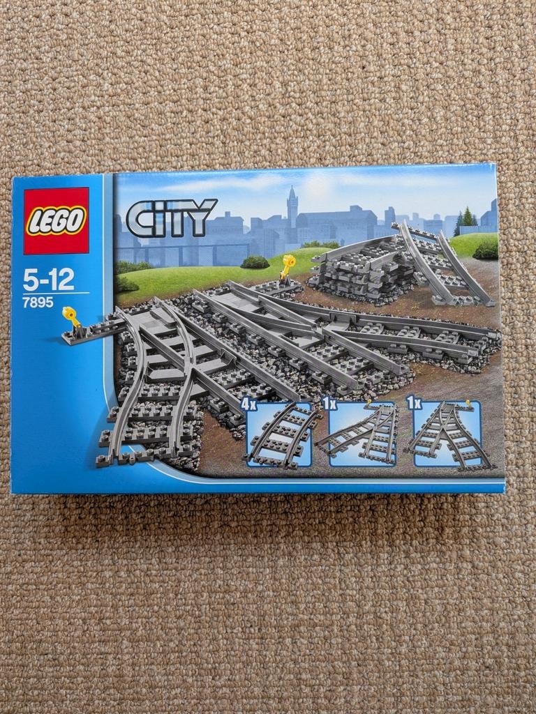 LEGO City Trein Rails 7895 - Wissels en Bochten, Ophalen, City, Lego, Accessoire