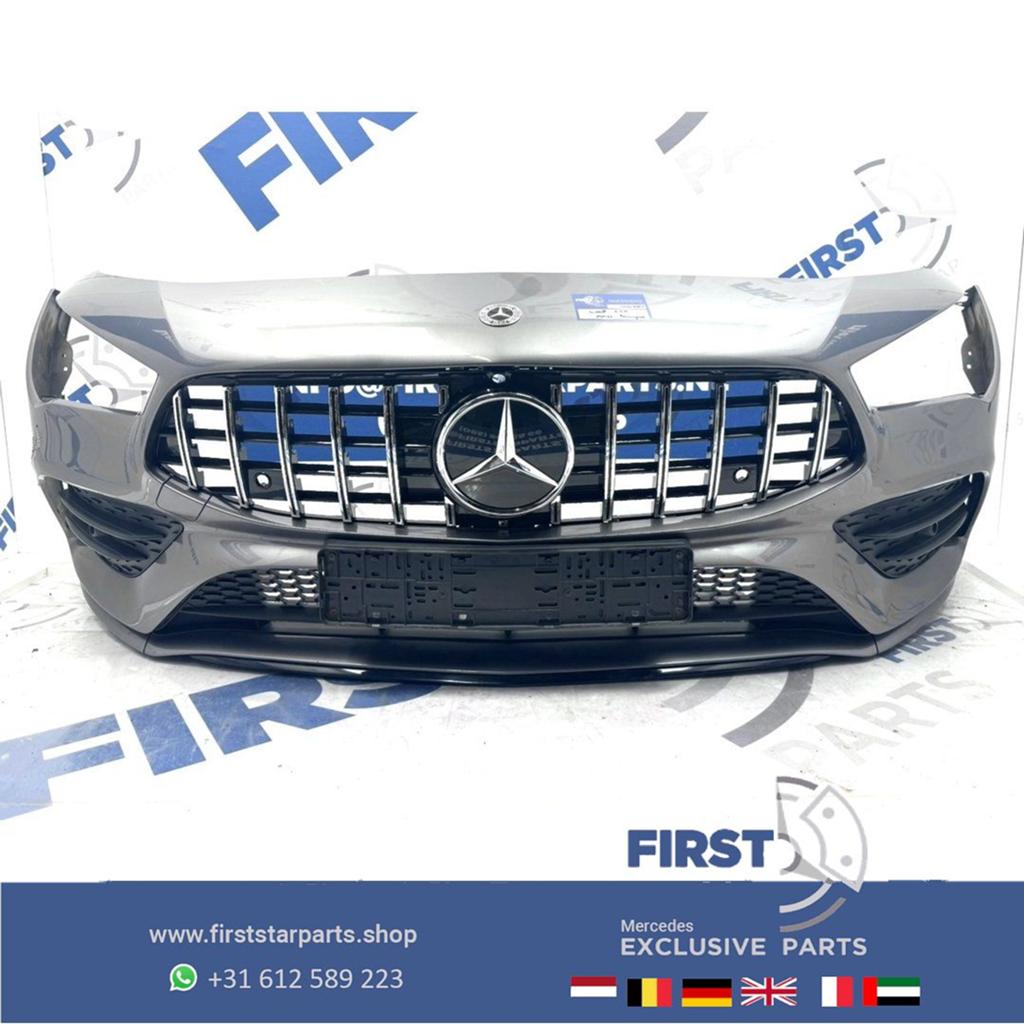 W118 BUMPER C118 X118 CLA AMG LINE VOORBUMPER COMPLEET + GT, Gebruikt, -, Voor, Ophalen of Verzenden