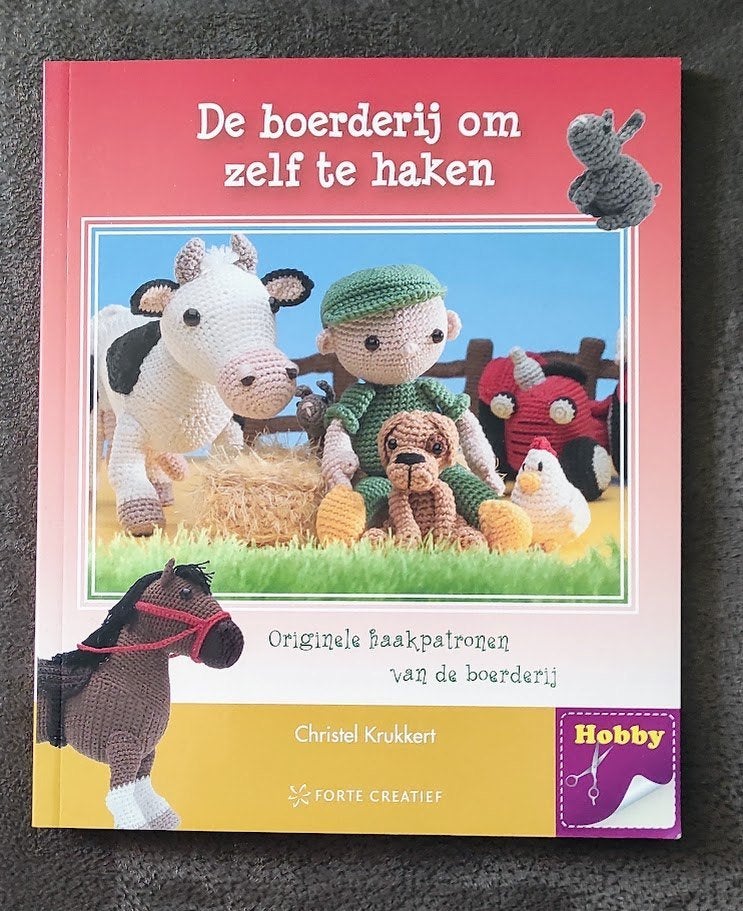 Boerderij om zelf te haken, Hobby en Vrije tijd, Breien en Haken, Ophalen of Verzenden, Zo goed als nieuw, Haken, Patroon of Boek