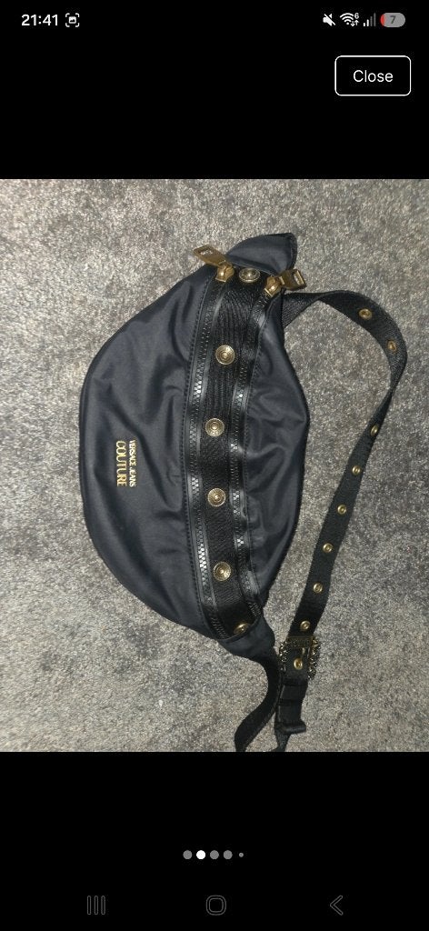Versace jeans couture heuptas, Ophalen of Verzenden, Zo goed als nieuw, Zwart, Overige typen