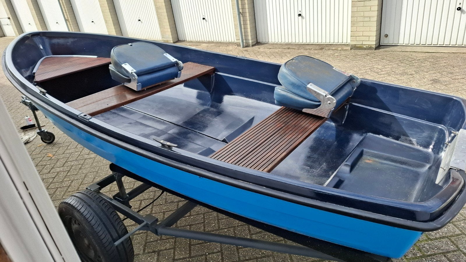 Nette Terhi 3.85 Vis/Toerboot met trailer., Watersport en Boten, Ophalen, Overige merken, Aluminium