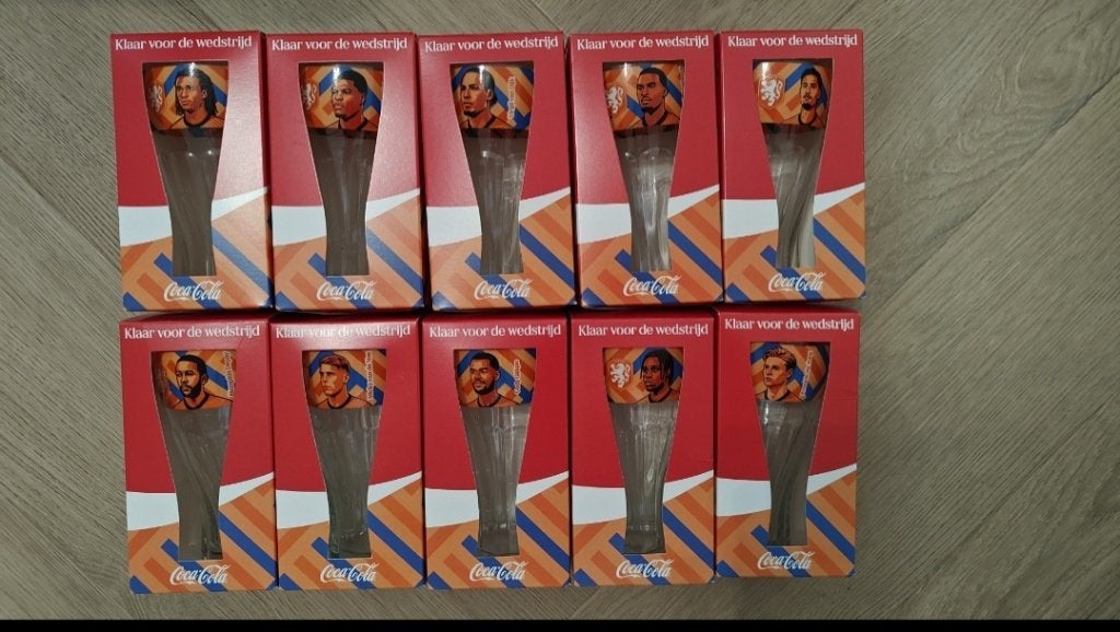Coca cola fifa wk 2026 glazen €2 per stuk, OP=OP!!, Ophalen of Verzenden, Nieuw, Frisdrankglas