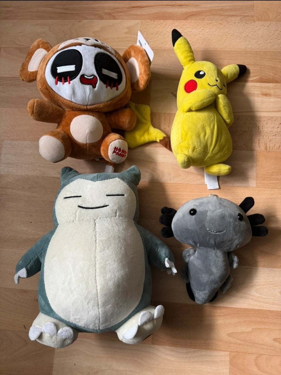 Leuke knuffels: Pikachu, Snorlax, Axolotl en meer!, Kinderen en Baby's, Overige merken, Geel, Overige typen, Ophalen of Verzenden